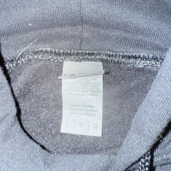 Gildan Black 'Half Human Half Coffee' Hoodie Size Unisex Large - Picture 3 of 7